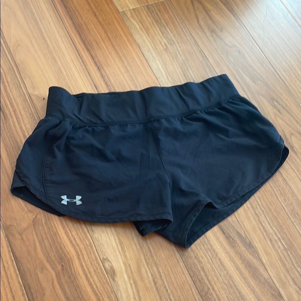 Under Armour Black Athletic Shorts Lightweight Performance